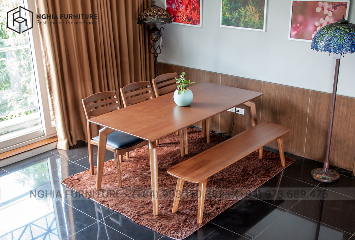 Dining table set 901 - Vega - Bench 1m8