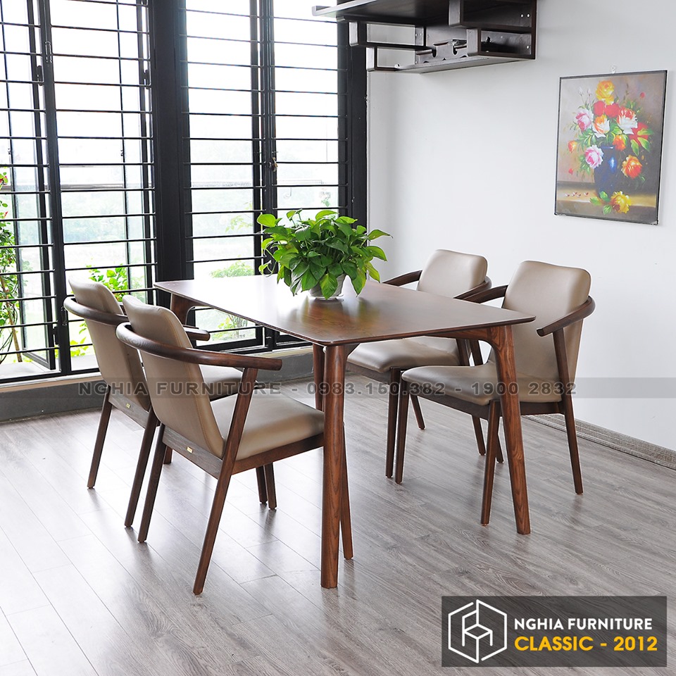 Dining table set Classic - HF2012 1m25