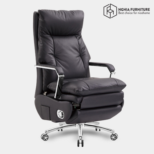 Master Pro 01 Executive Office Chair with Genuine Cowhide Leather Upholstery