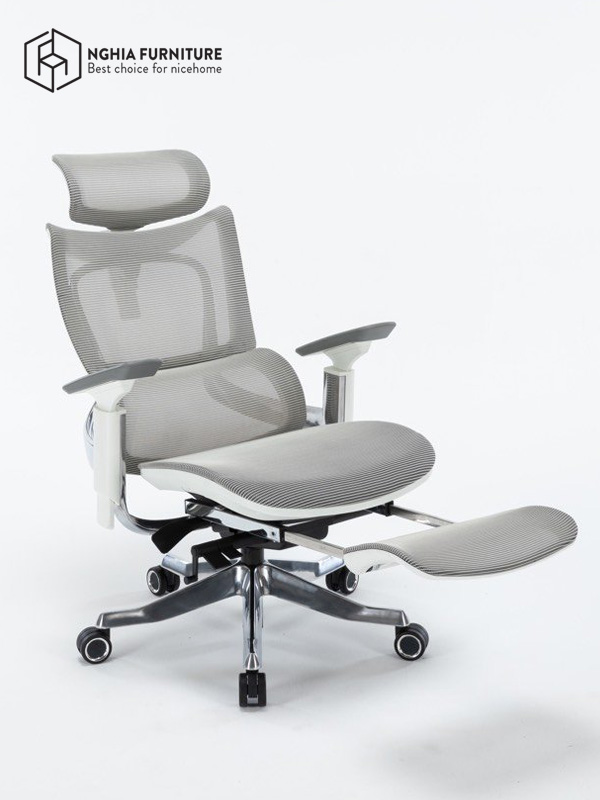 Maza-T White Ergonomic Chair