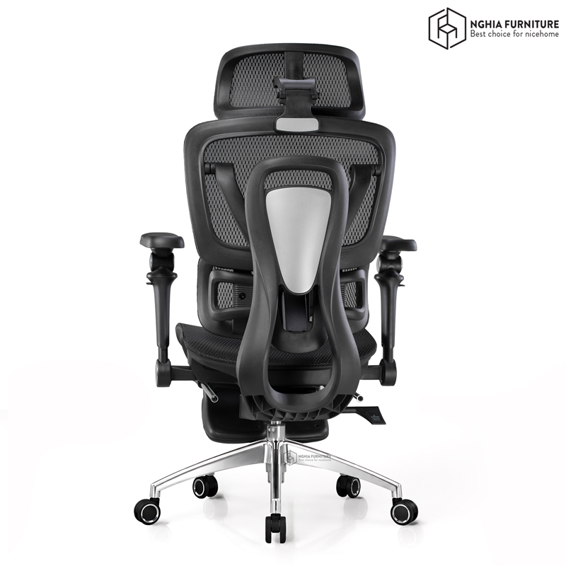 Tanji Pro 2026 Black Ergonomic Chair – With Footrest