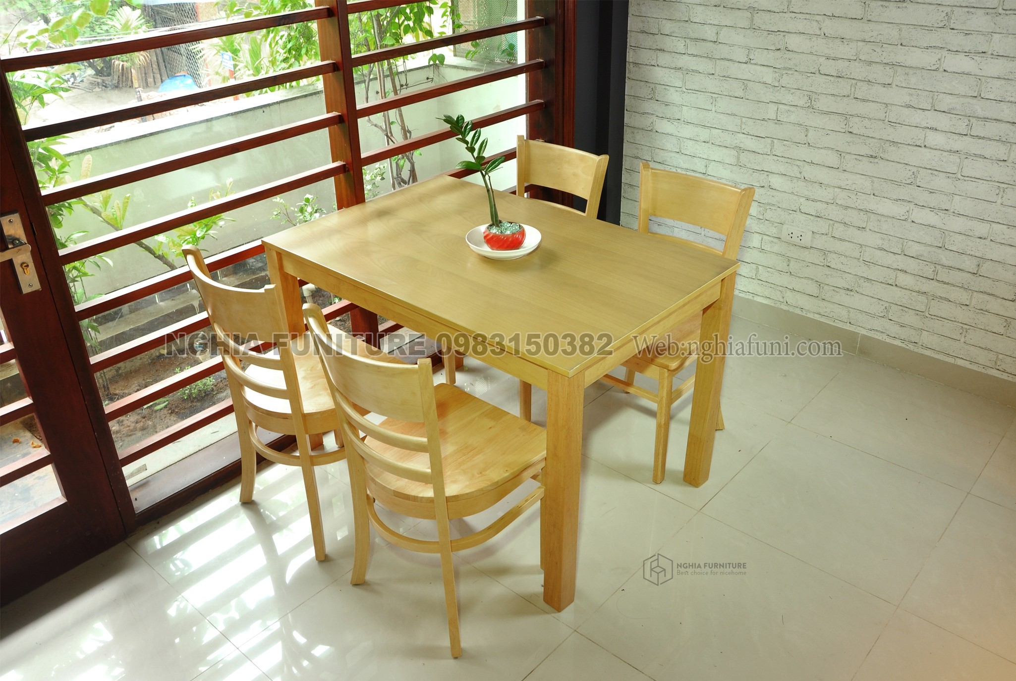 Dining set Mostar 1m15 after