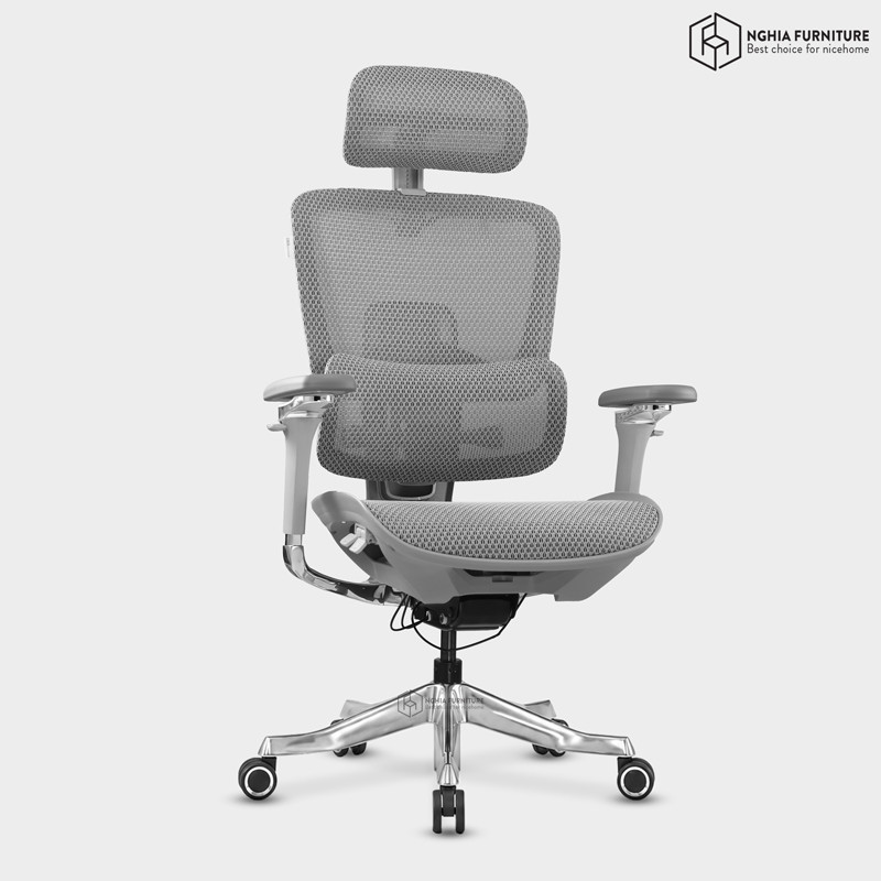 Mirai Ultra Grey Ergonomic Chair after
