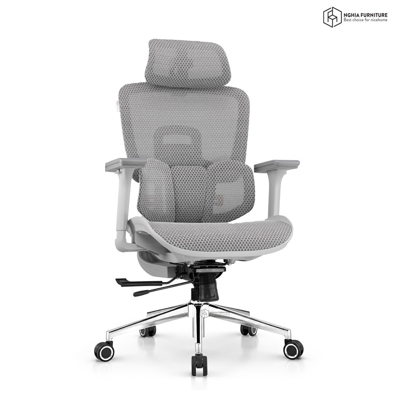 Mirai Plus Grey Ergonomic Chair after